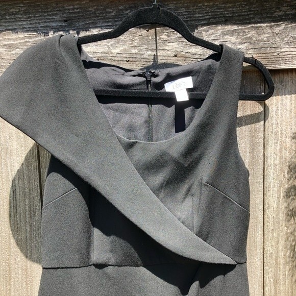 LOFT • NWOT Black Dress - Picture 3 of 4